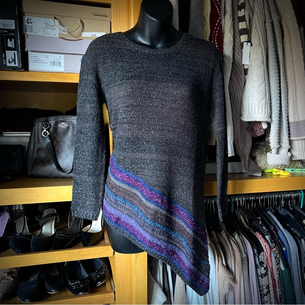 Vintage CURIO Women's Asymmetrical Sweater
